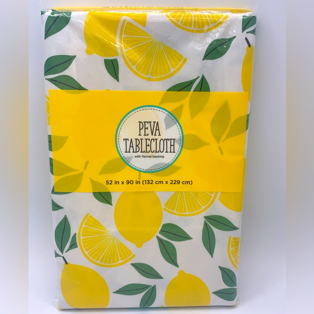 Lemon Tablecloth 52 x 90